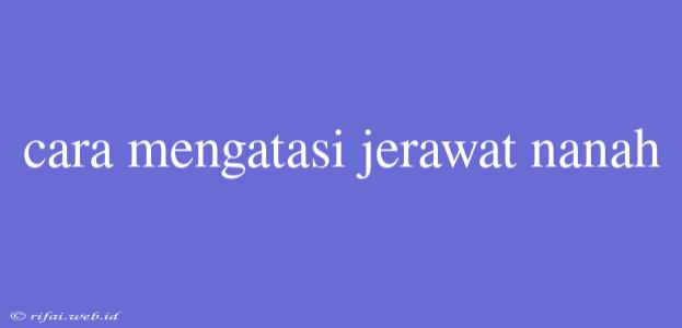 Cara Mengatasi Jerawat Nanah